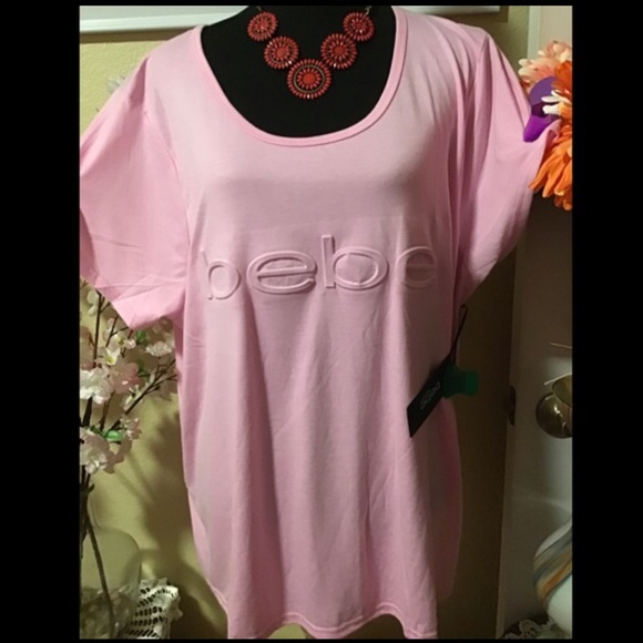 🌷NWT BEBE SPORT 2X MOISTURE WICKING PINK ACTIVE TOP - Picture 12 of 12